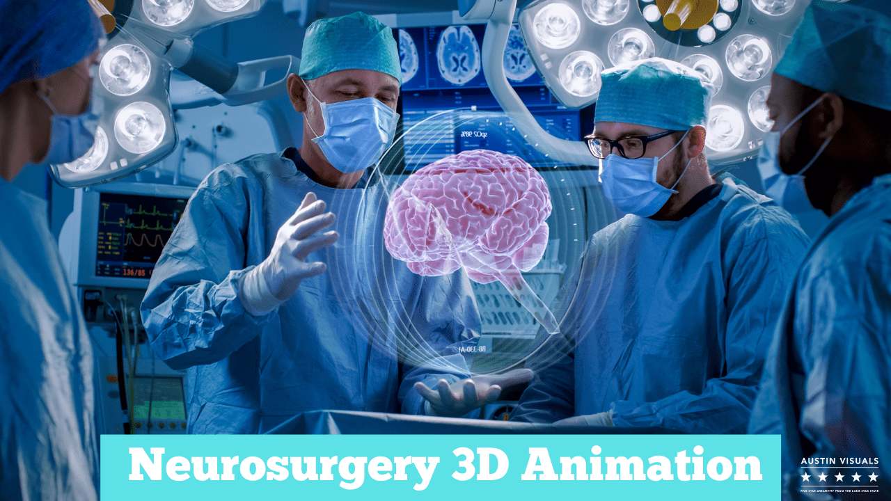 Surgeons interacting with a 3D brain model during neurosurgery