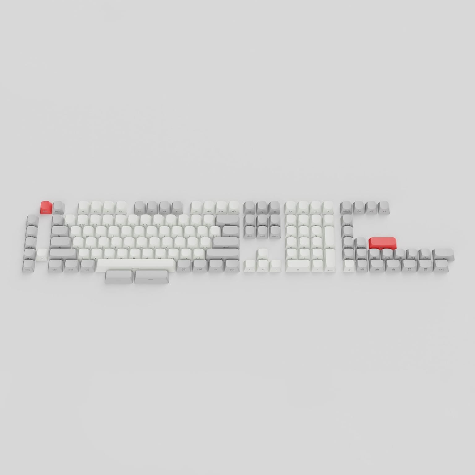 【Keychron】OSA高度 側刻透光鍵帽 PBT材質 黑白兩色