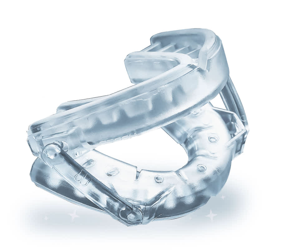 SmartGuard anti-snoring mouth guard device clear plastic