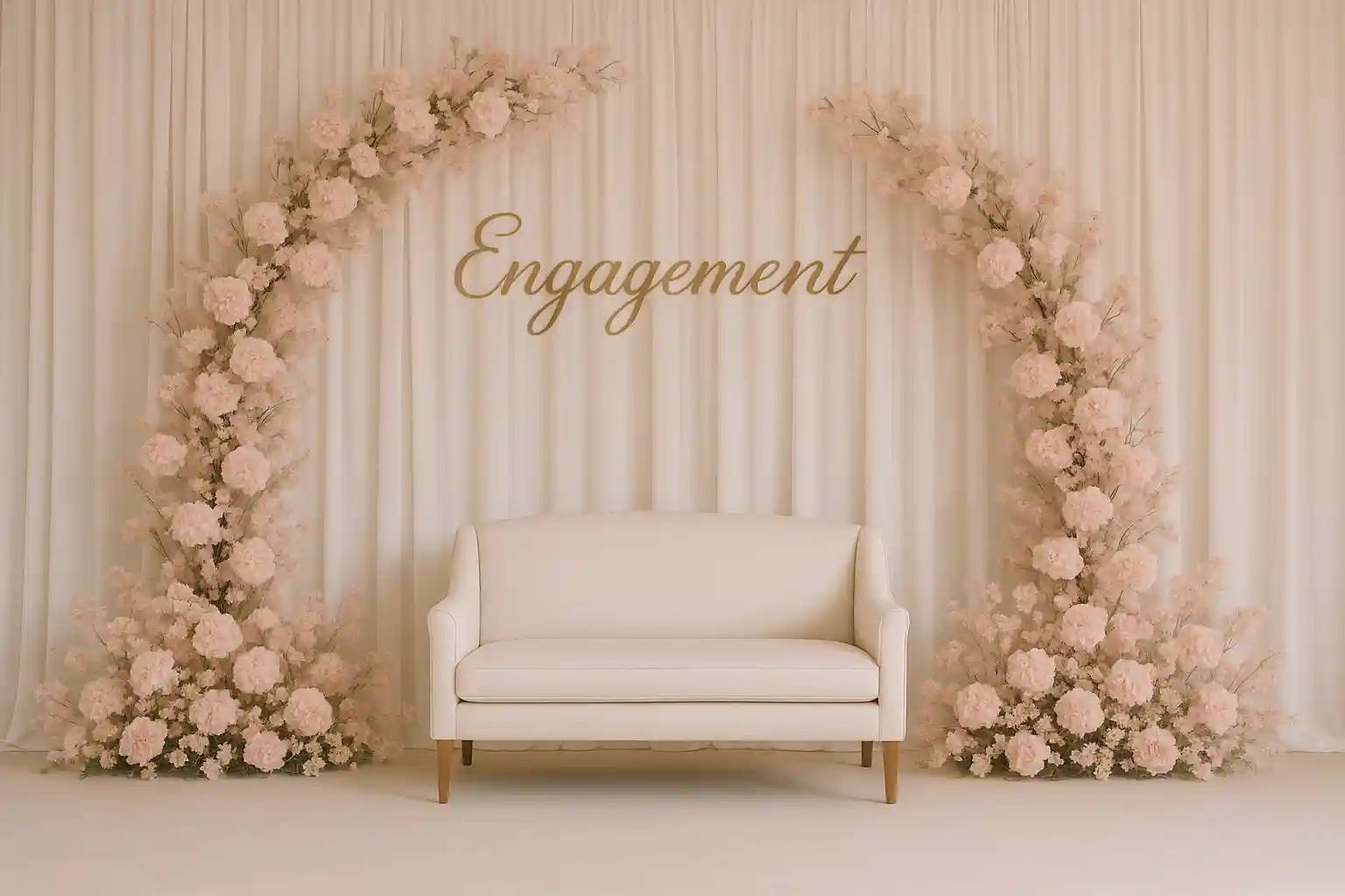 50+ Beautiful Simple Engagement Stage Decoration Ideas