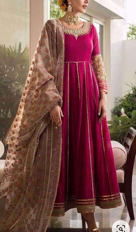 Blush Pink Flared Anarkali