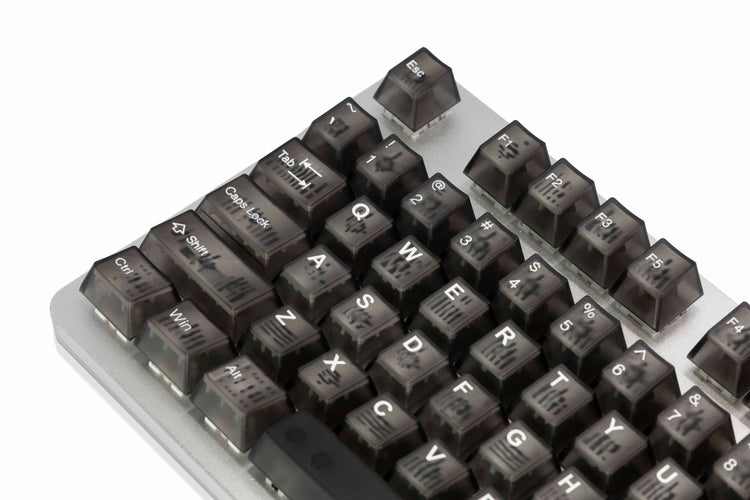 太豪鍵帽 煙水晶 ABS Cubic Profile OEM