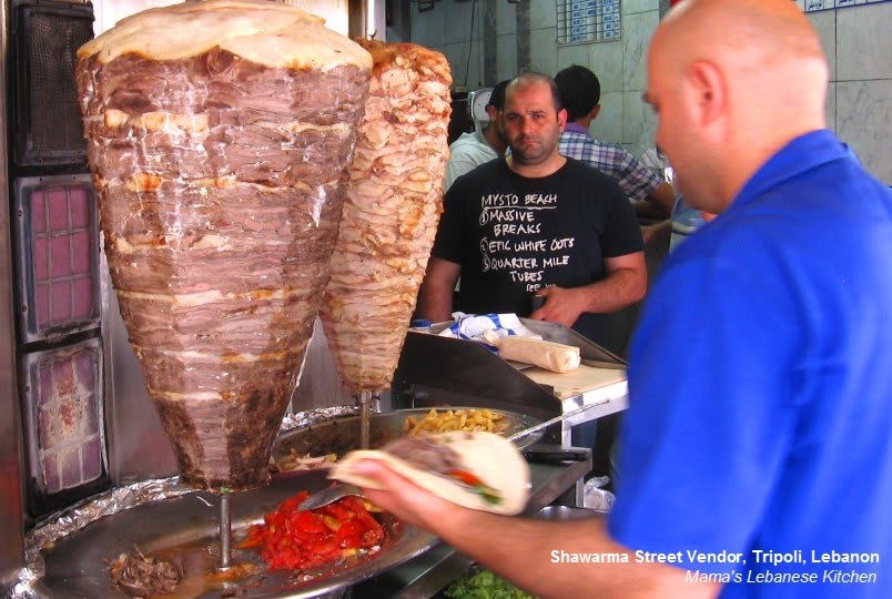 Σαούρμα στην κάθετη σούβλα