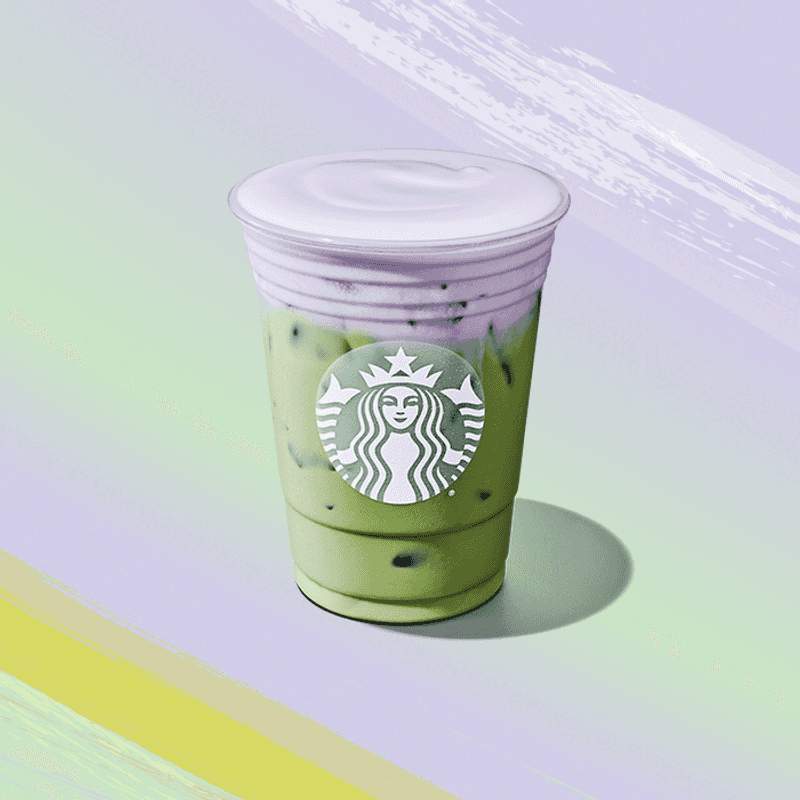 Starbucks lavender matcha style drink