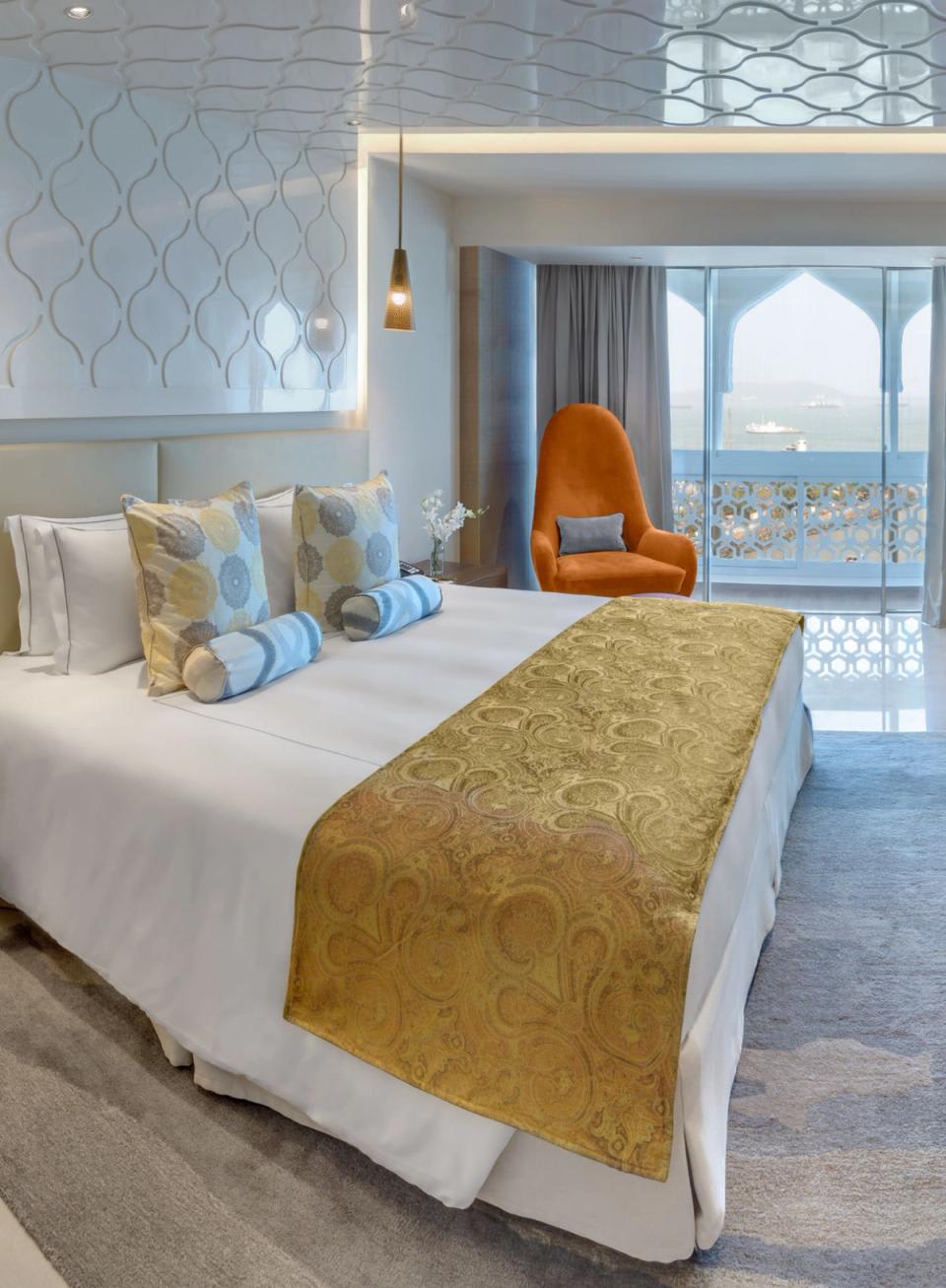 Private hotel suite prepared for in-room wellness treatment