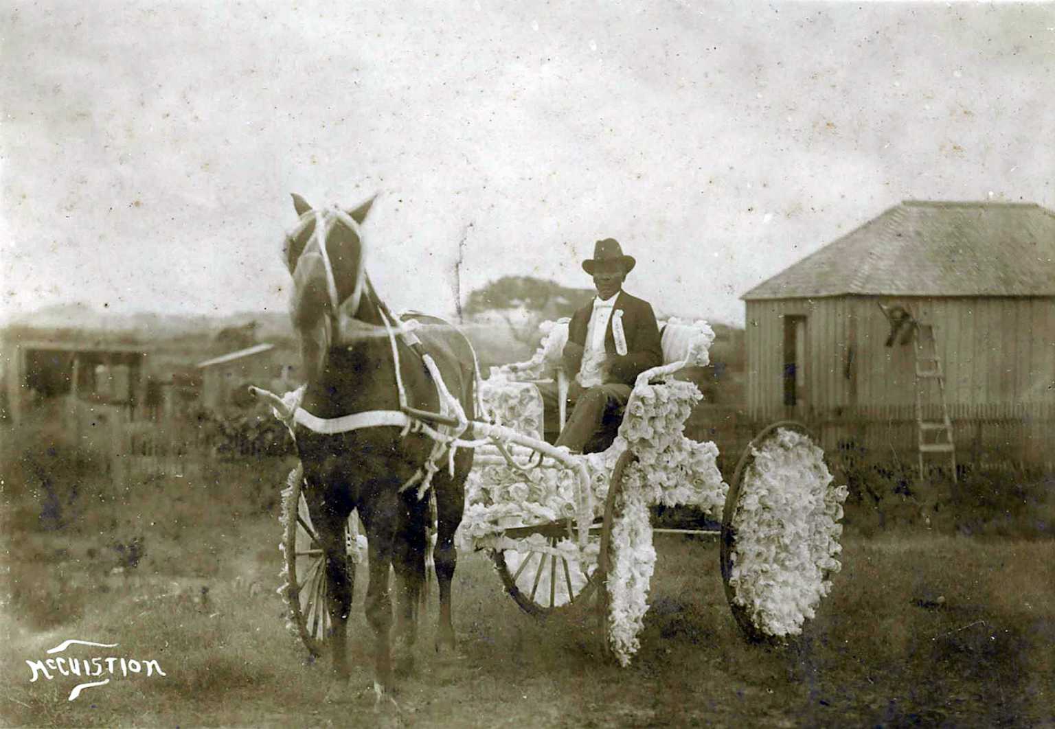 Vintage black-and-white Juneteenth-related historical photograph.