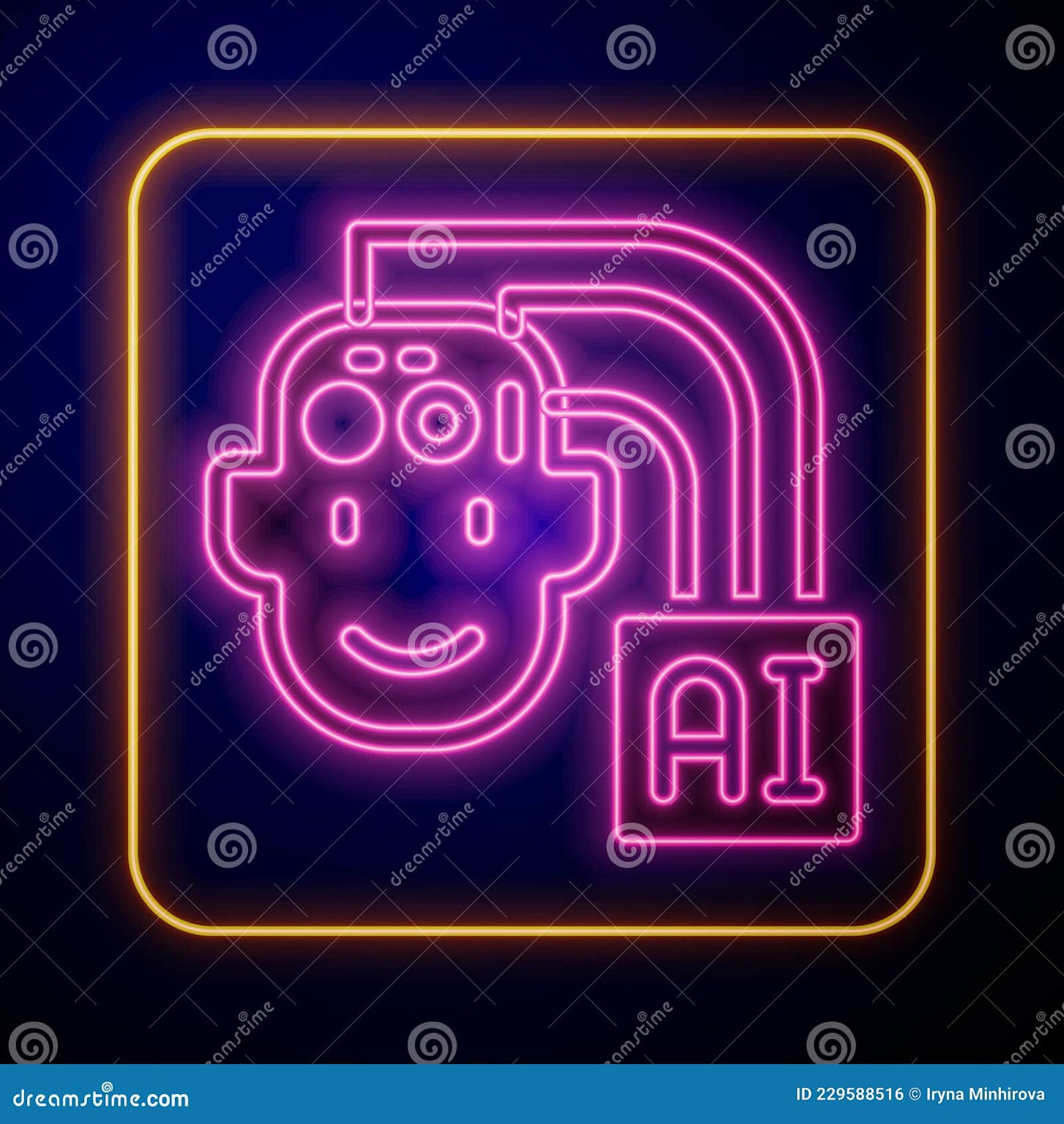 AI robot icon