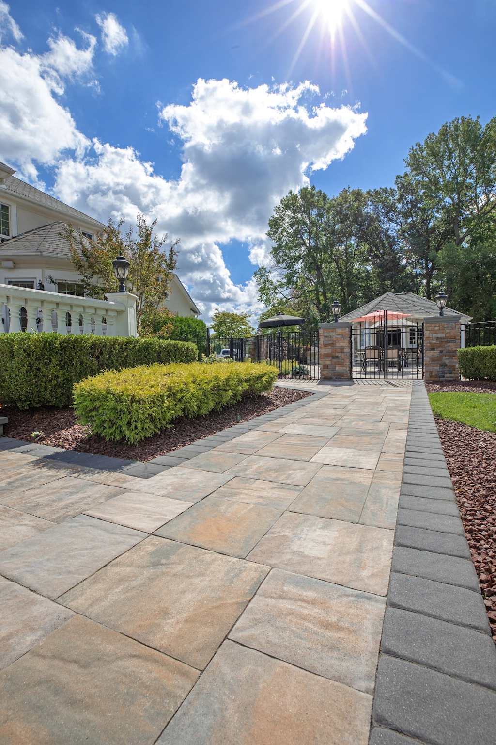 Custom walkway paver installation by Legacy System Pavers in the Bay Area