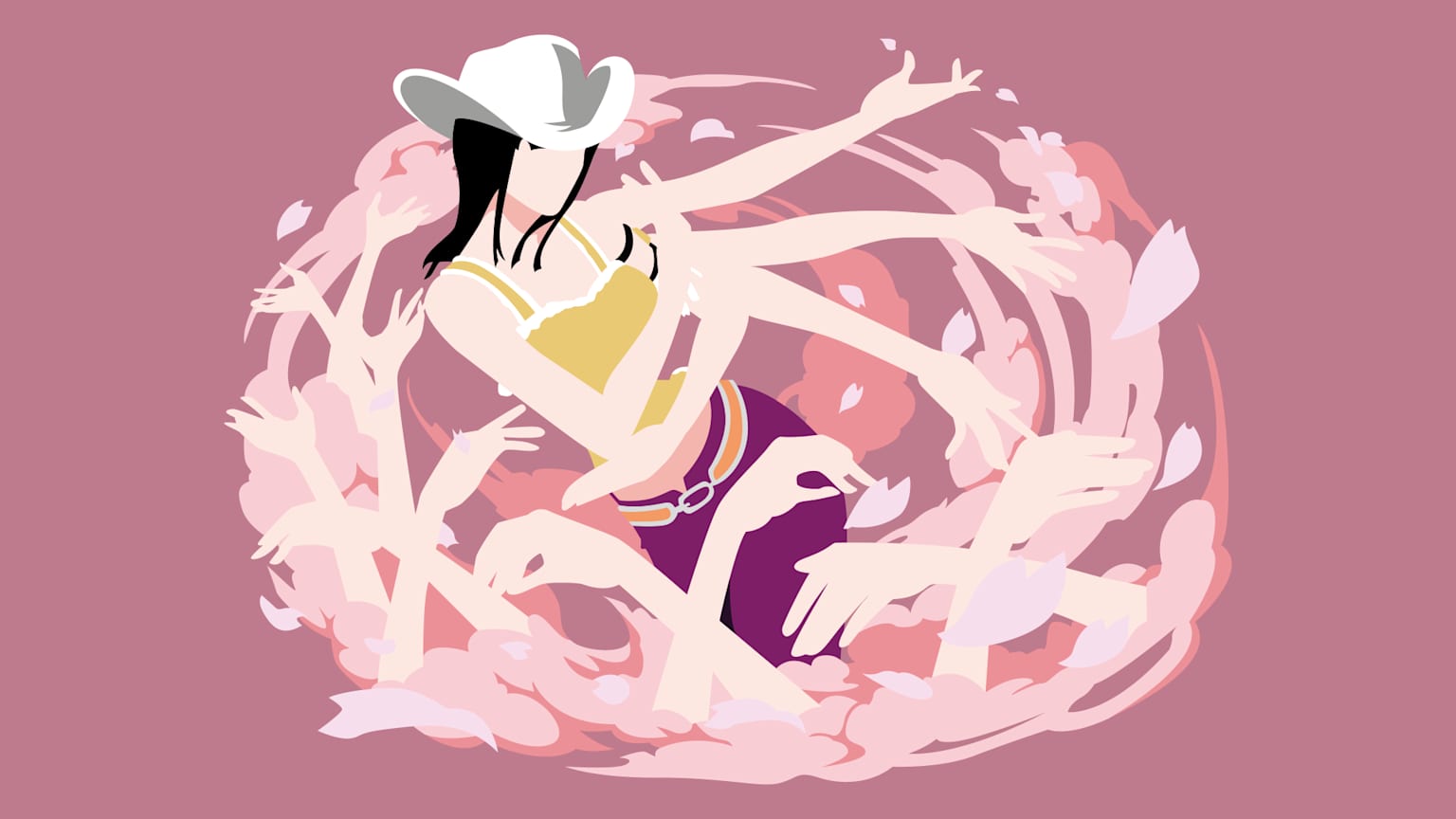 Nico Robin One Piece Hana Hana no Mi multiples bras fleurs
