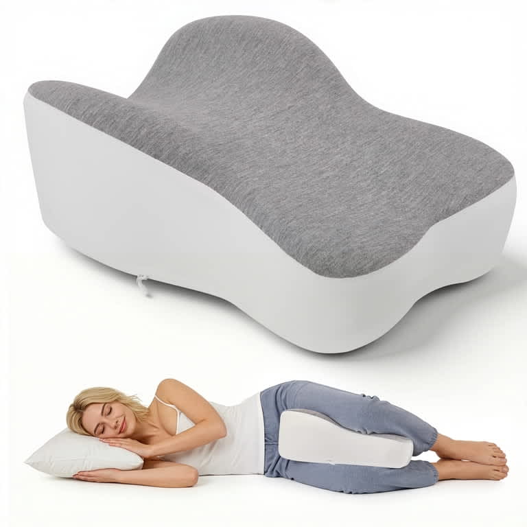 Best Sleeping Position: Side, Back & Stomach Guide 10 Contoured memory foam orthopedic knee pillow for side sleepers back pain sciatica hip pain relief