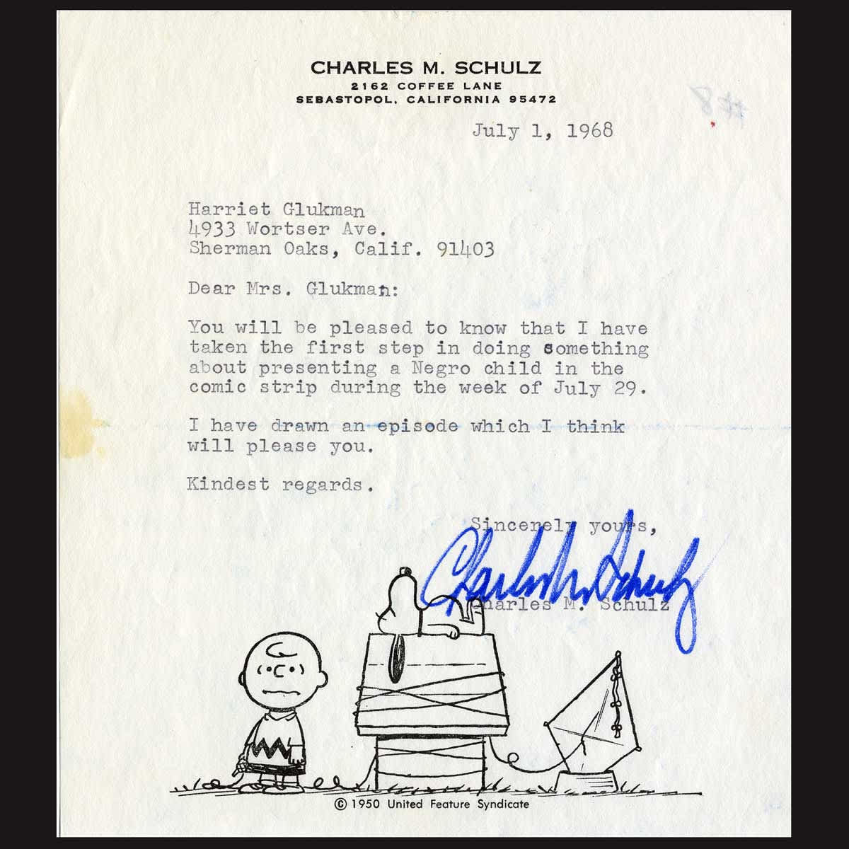 Schulz reply letter