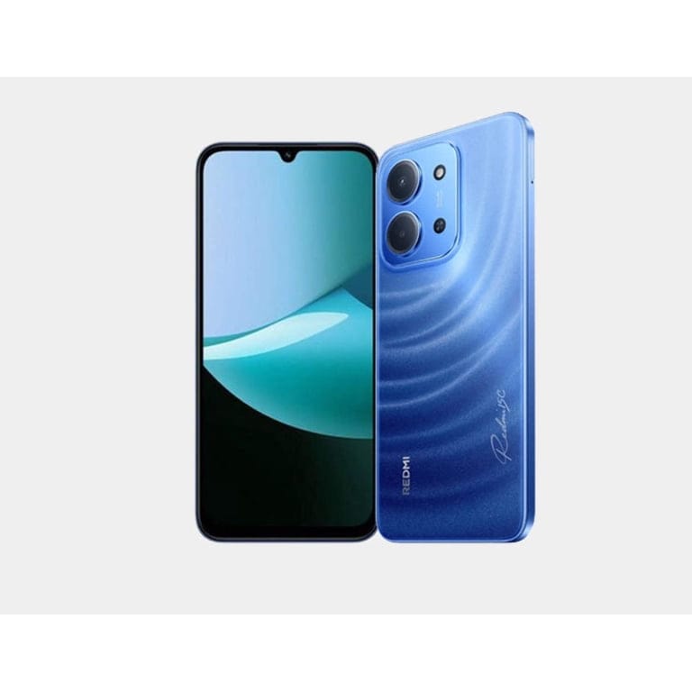 Redmi 15C син цвят отпред и отзад