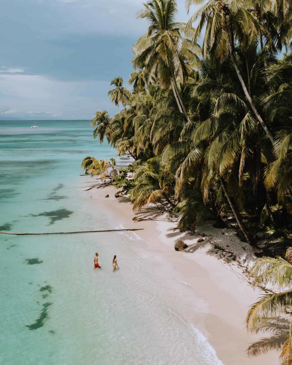 Bocas del Toro couple on beach Panama