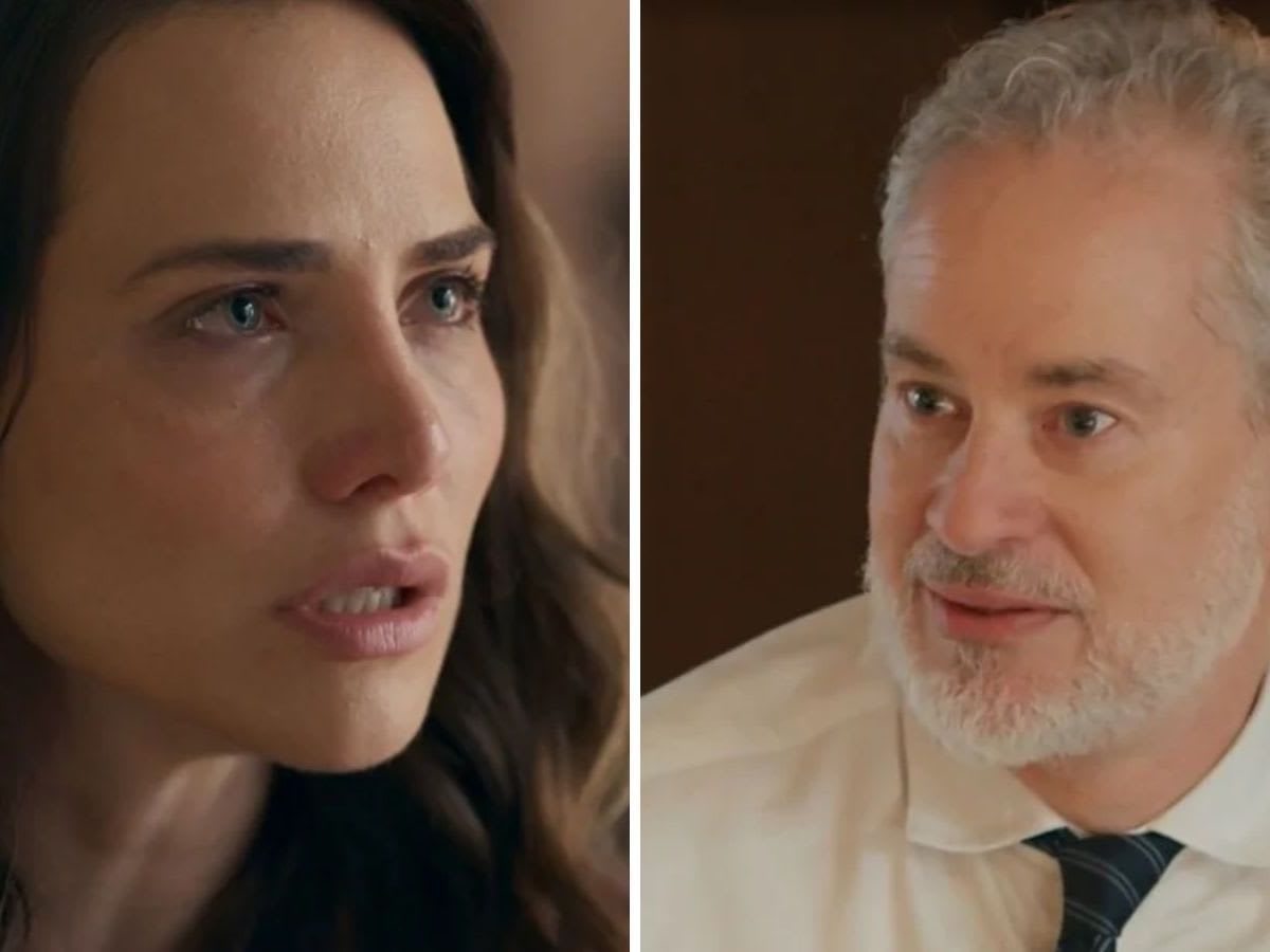 Adriana observa Ademir em Quem Ama Cuida