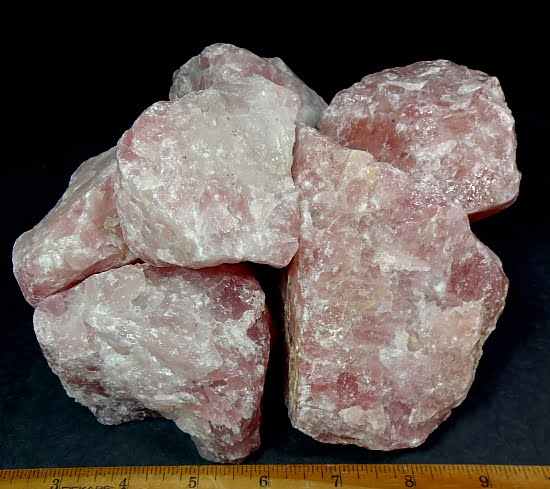 Roher Rosenquarz Rohstein unpoliert