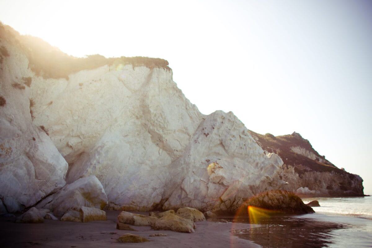 Shell Beach coastline near Pismo Beach