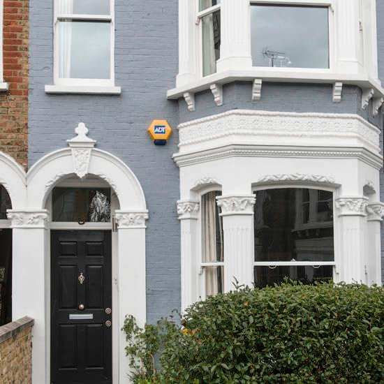 Blue-grey Victorian terrace — Brighton