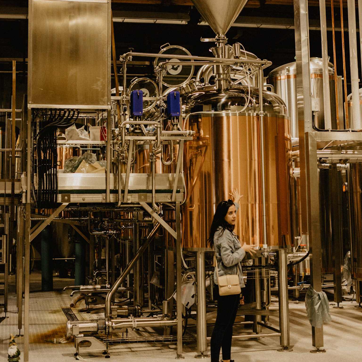 Canadian craft brewery brewing tanks