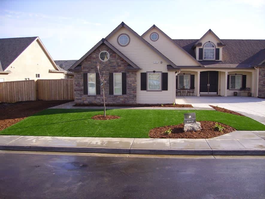 Artificial turf front yard curb appeal residential Bay Area