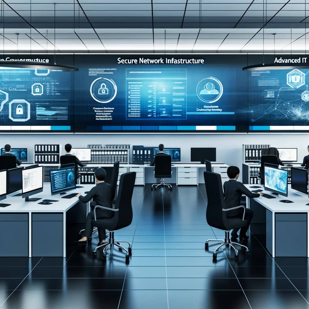 IT support team assisting public sector staff