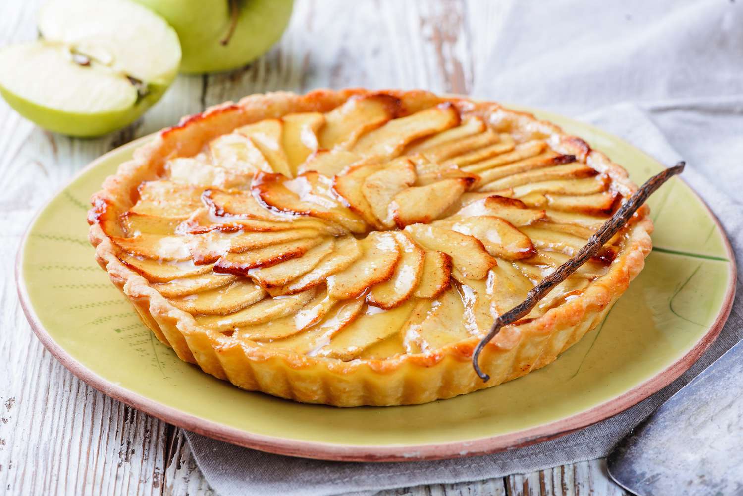 Tarte aux pommes maison boule de glace