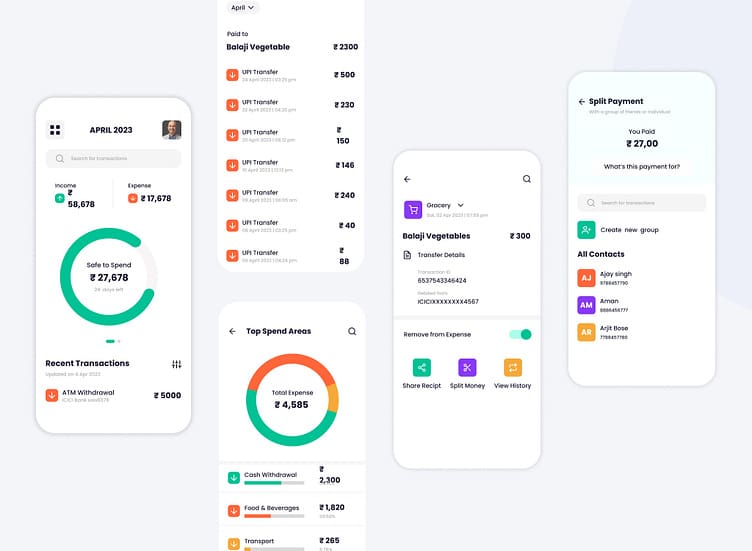 Finance application working across multiple devices