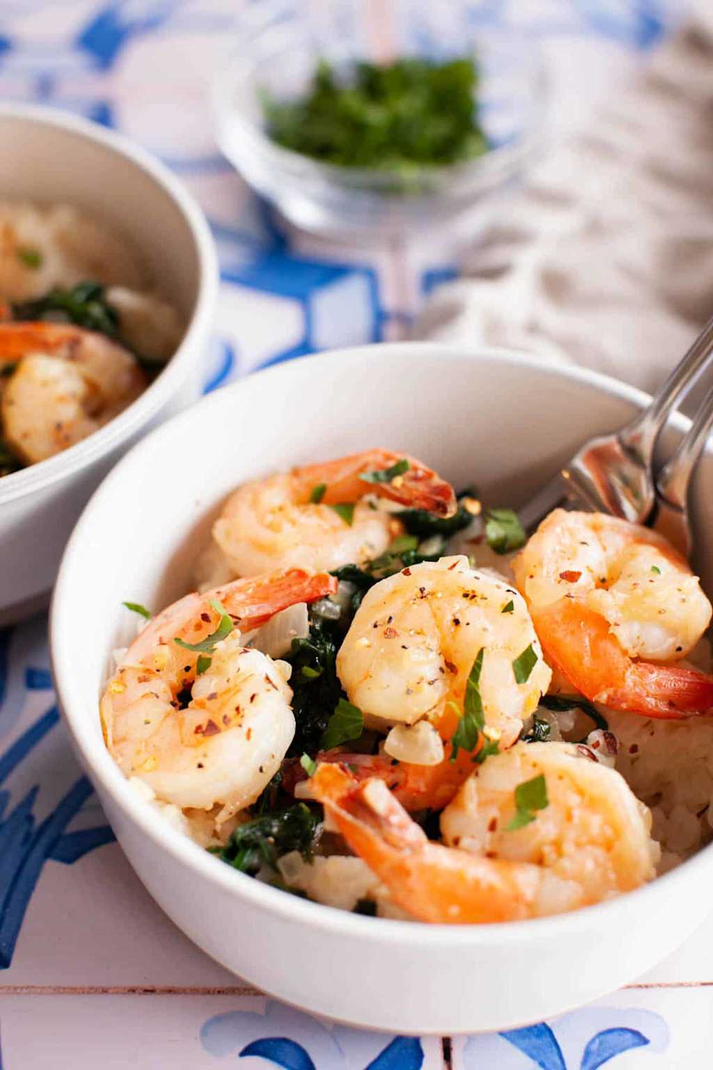 Garlic Butter Shrimp Bowl
