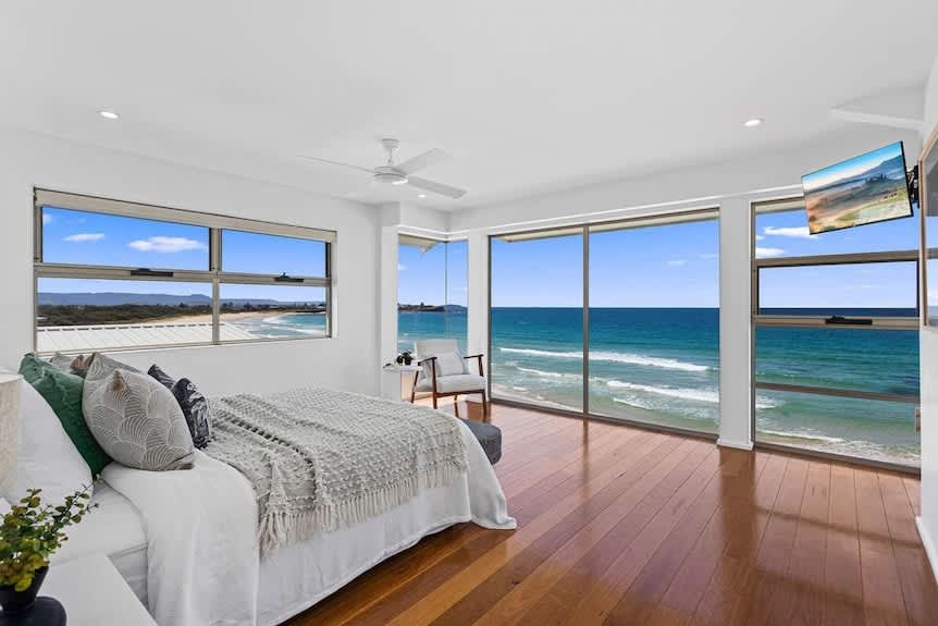 Serene bedroom in Wollongong apartment