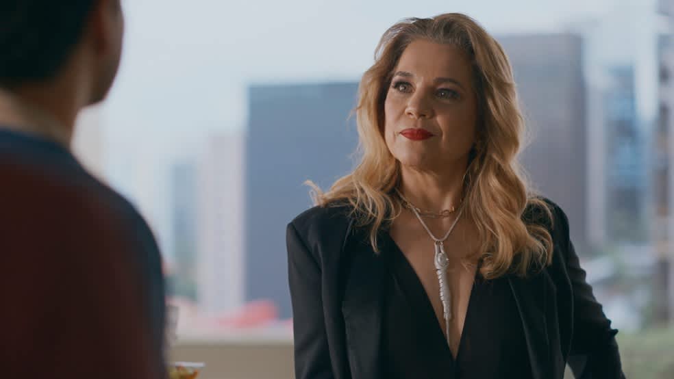 Pilar e Ingrid na novela