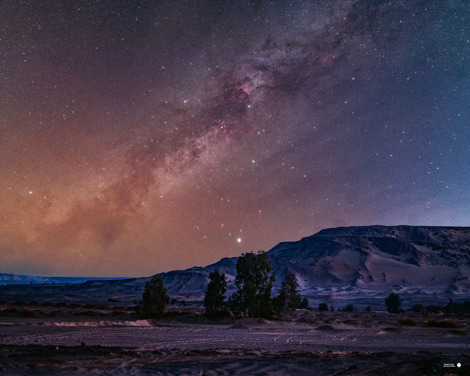 Milky Way over Black Desert