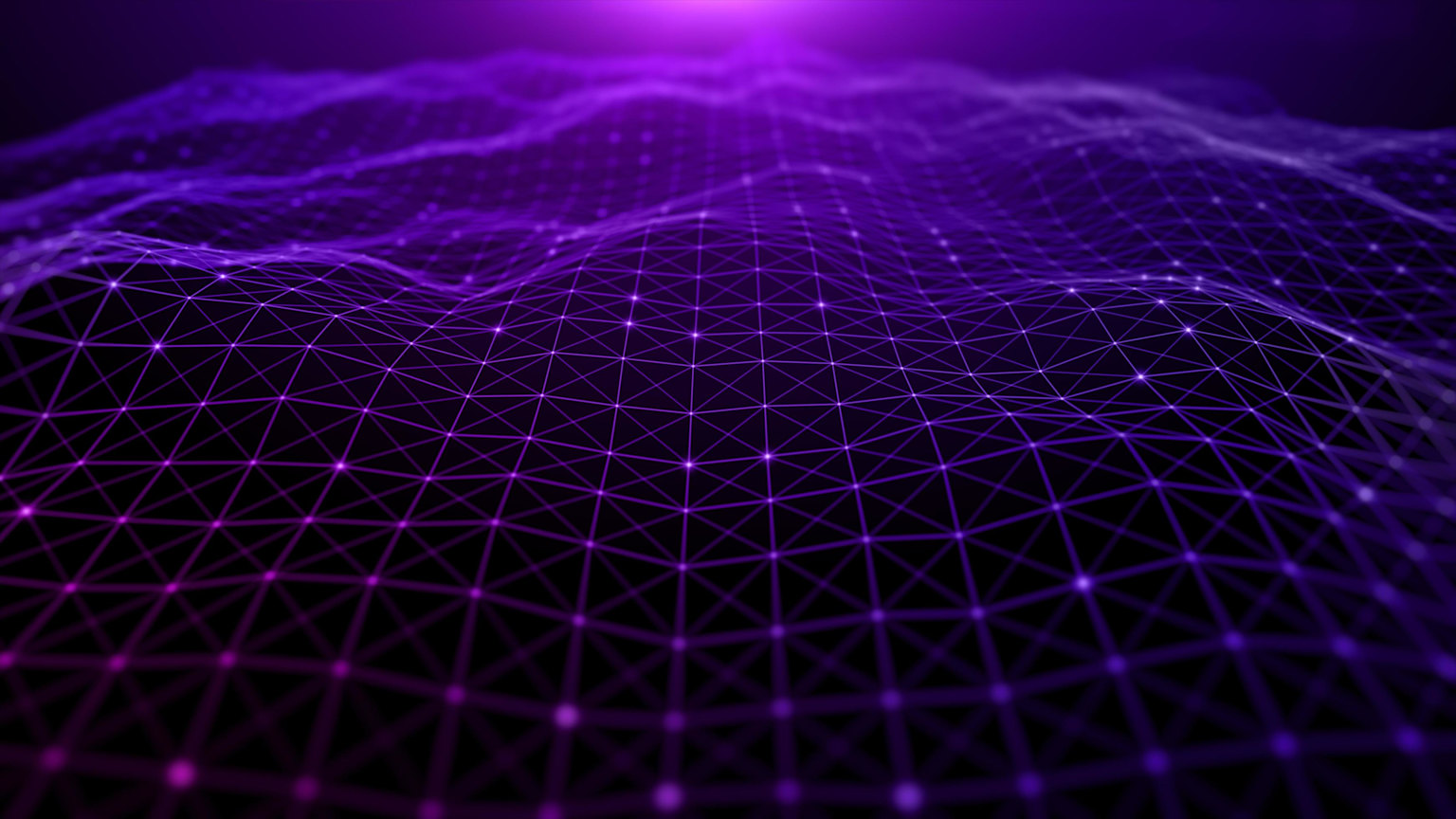 Abstrakte lila Netzstruktur als dezente Tech-Grafik