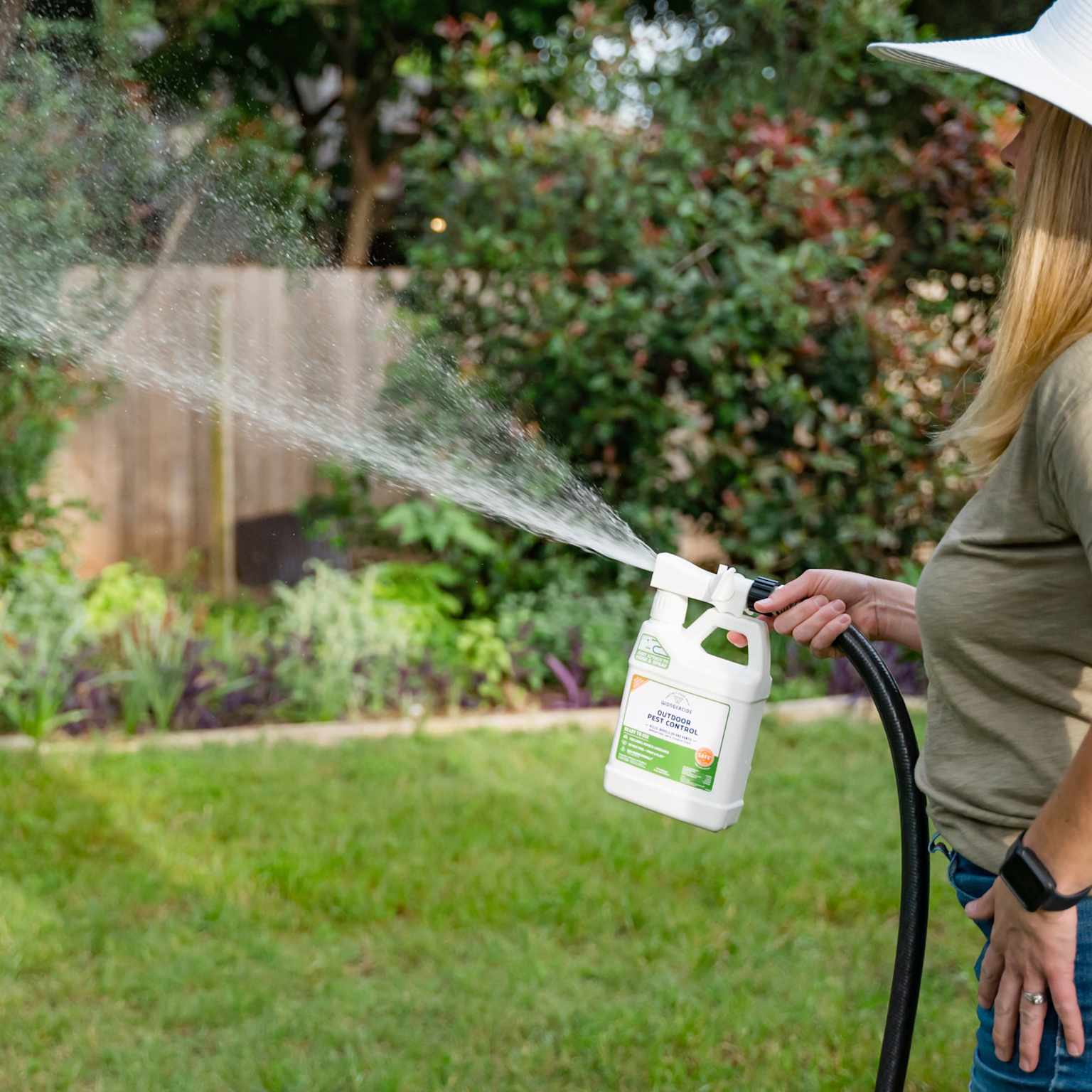 Exterior pest spray backyard home Toronto Nomore Pest prevention