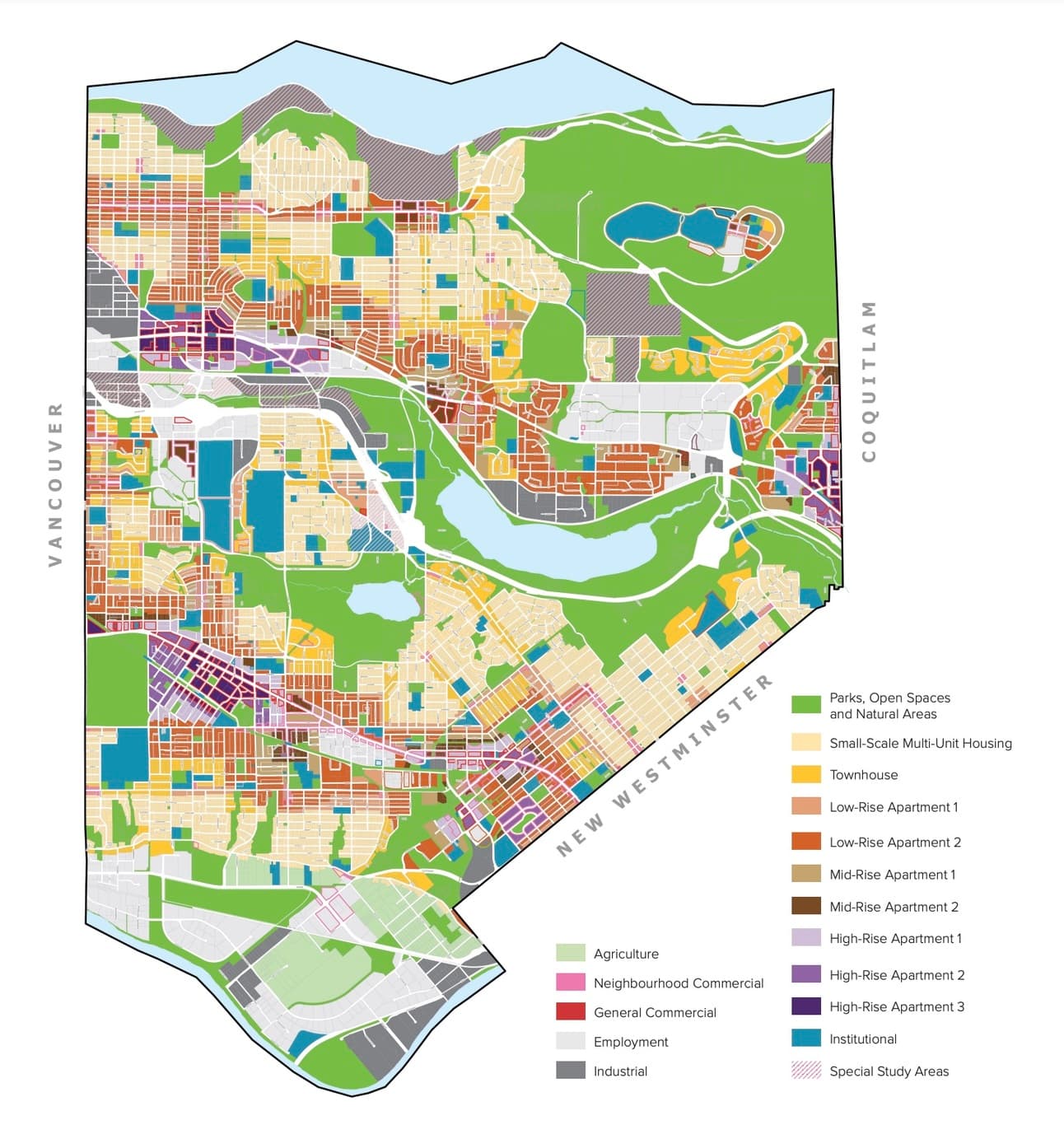 Land use planning map