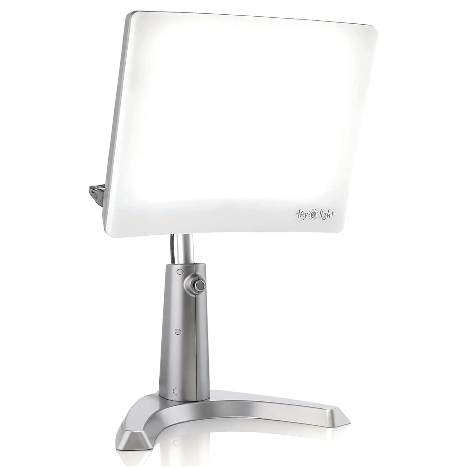 Carex Day-Light Classic Plus 10000 lux light therapy lamp on adjustable stand