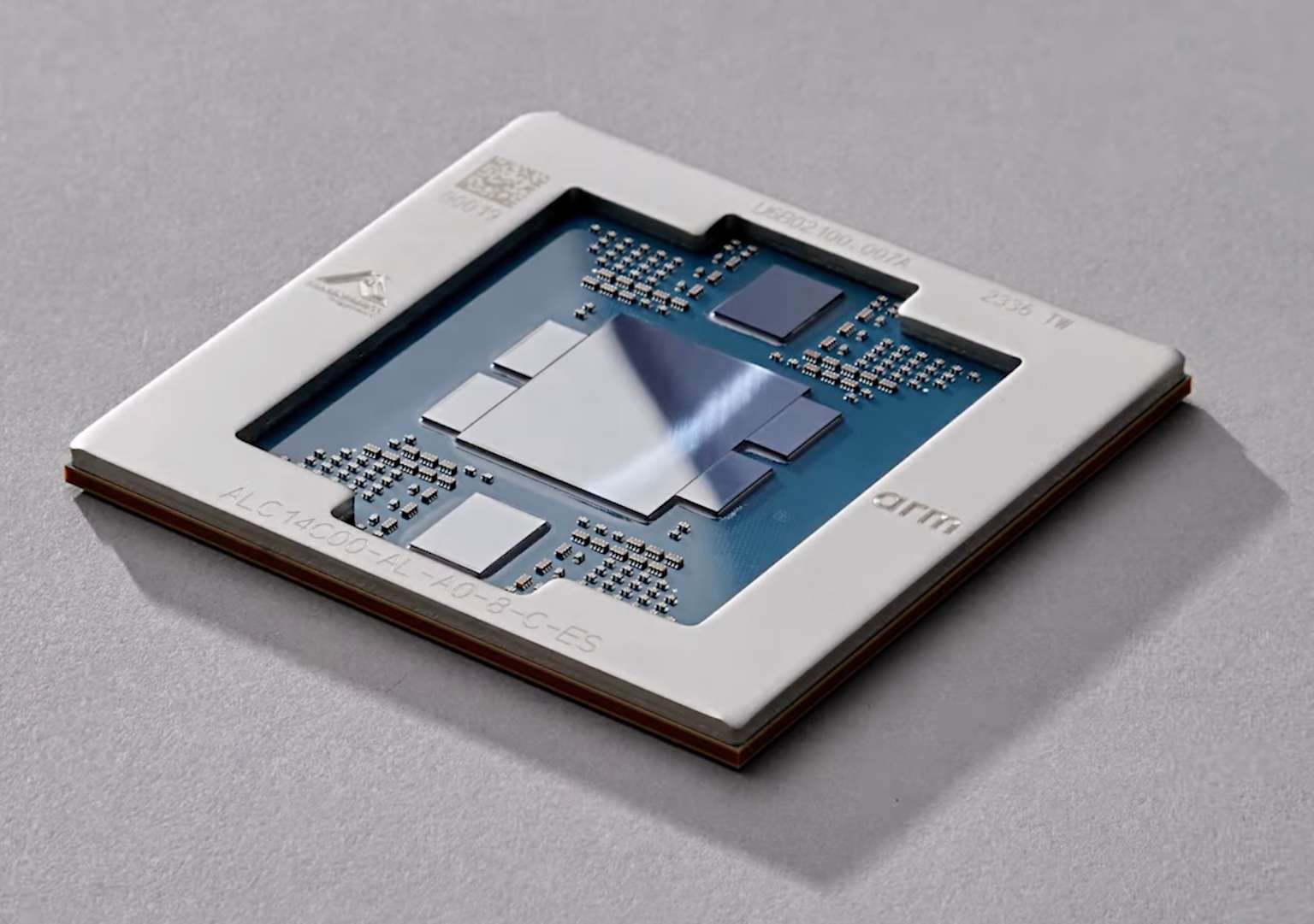 AWS Graviton processor chip close-up