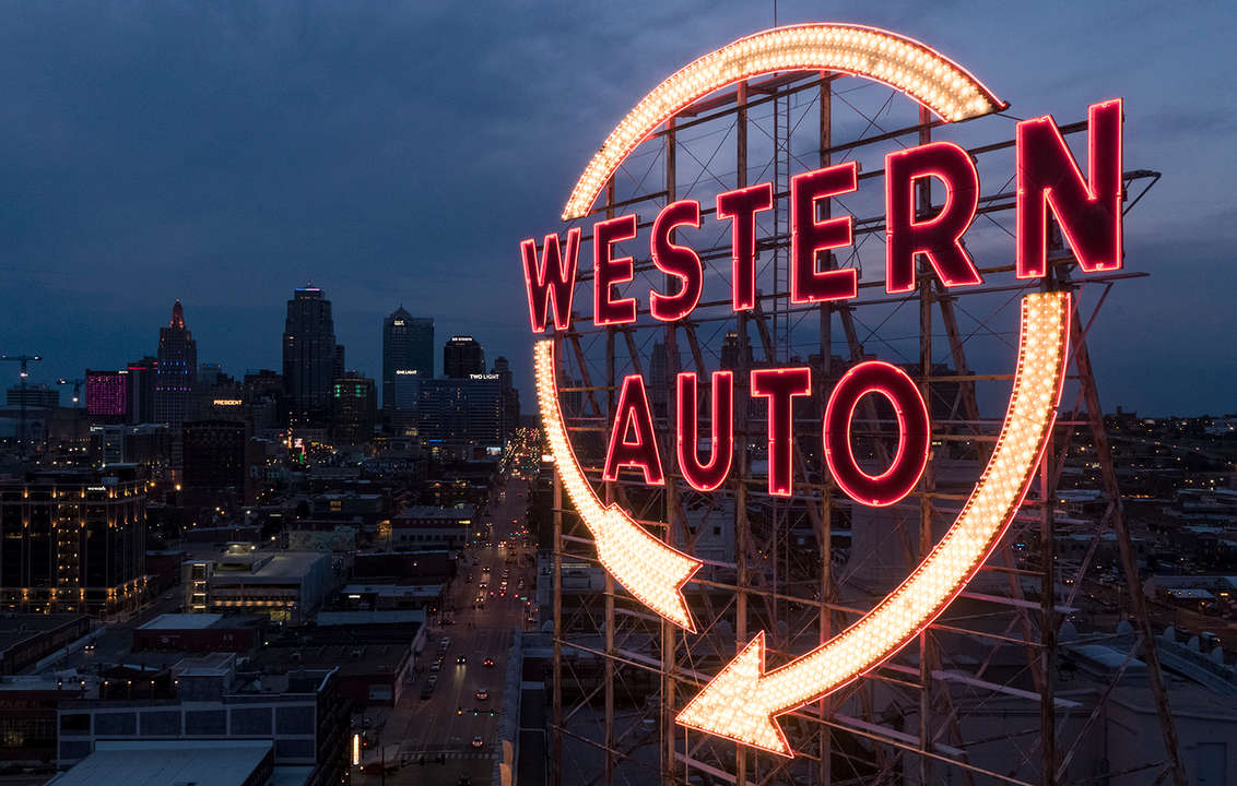 Western Auto sign Kansas City