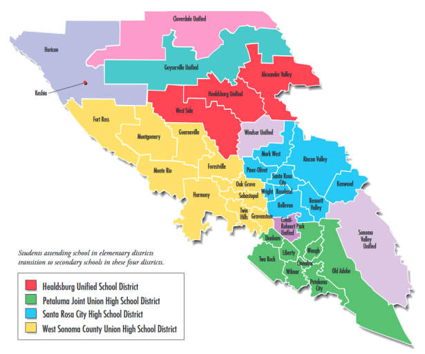California school district map