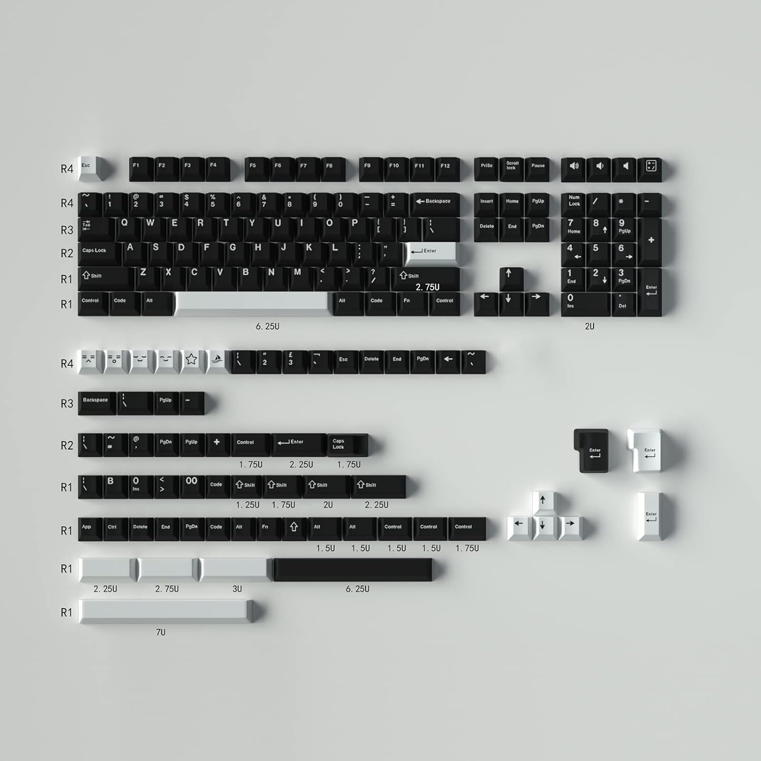 GMK WOB 鍵帽 ABS雙色注塑 Cherry原廠高度 機械鍵盤鍵帽套裝