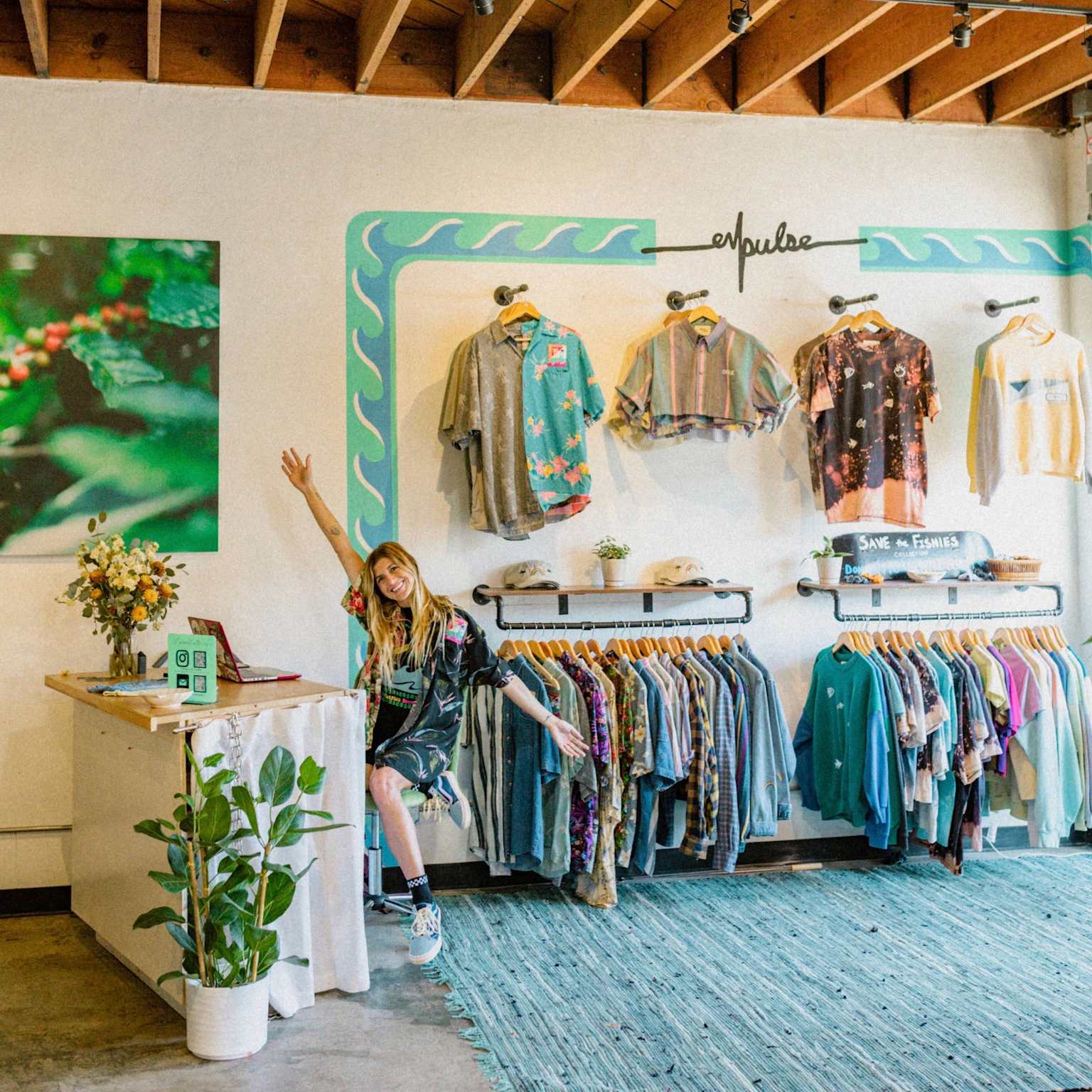 Интерьер модного магазина