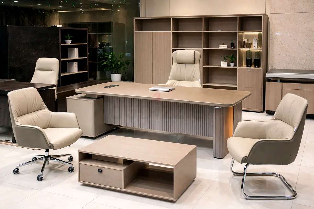 Luxury executive office furniture setup in Dubai