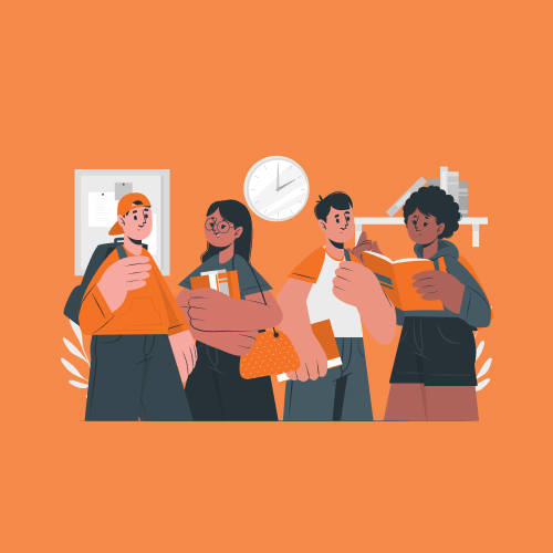 Academic management attendance illustration