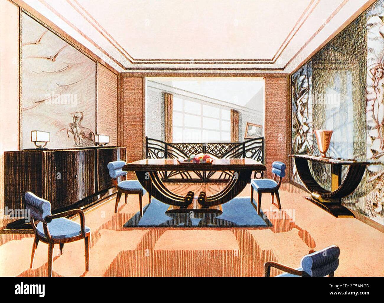 Арт-деко dining room 1933