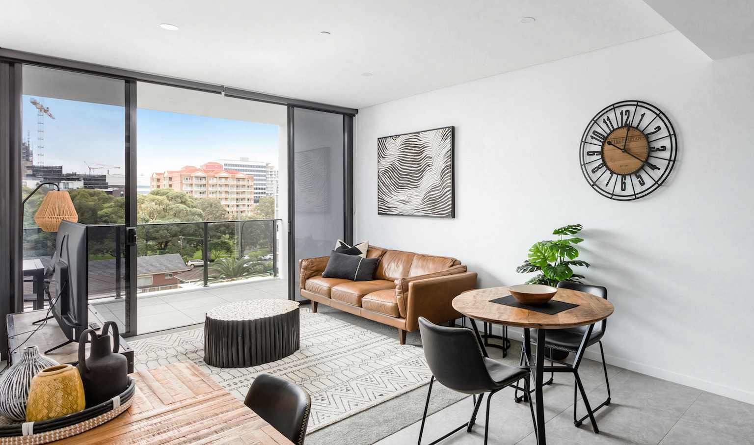 Living area of Wollongong apartment