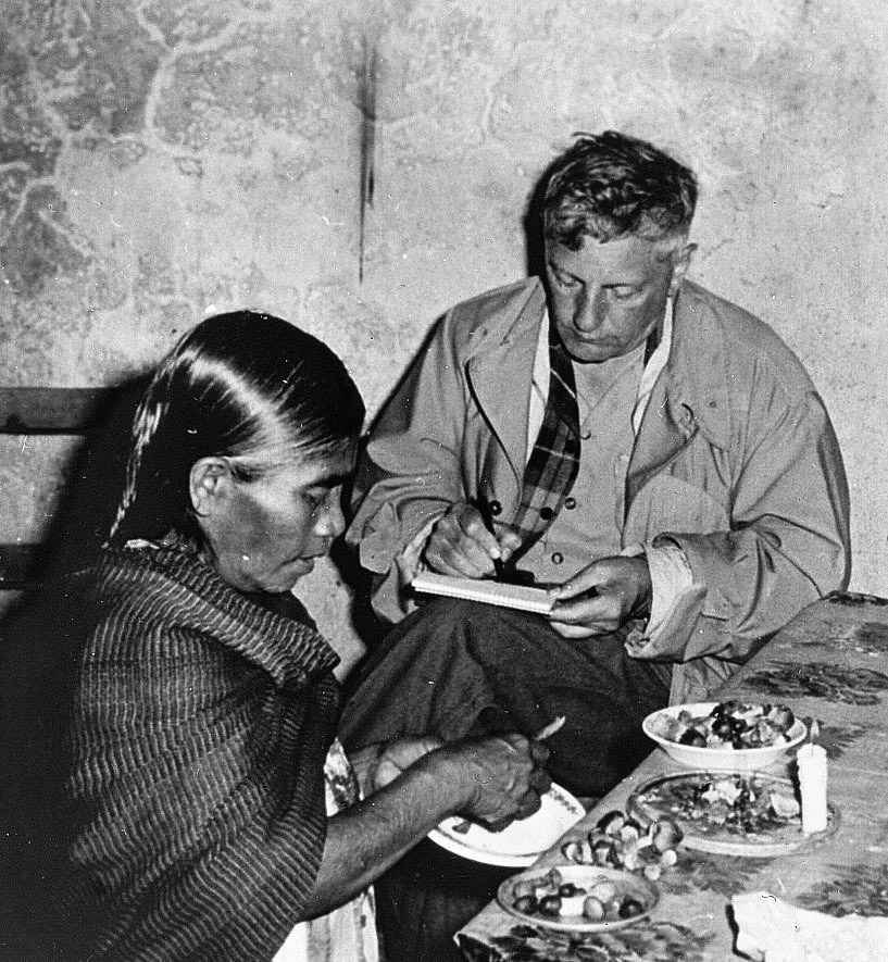 Gordon Wasson in Mexico with a Mazatec woman