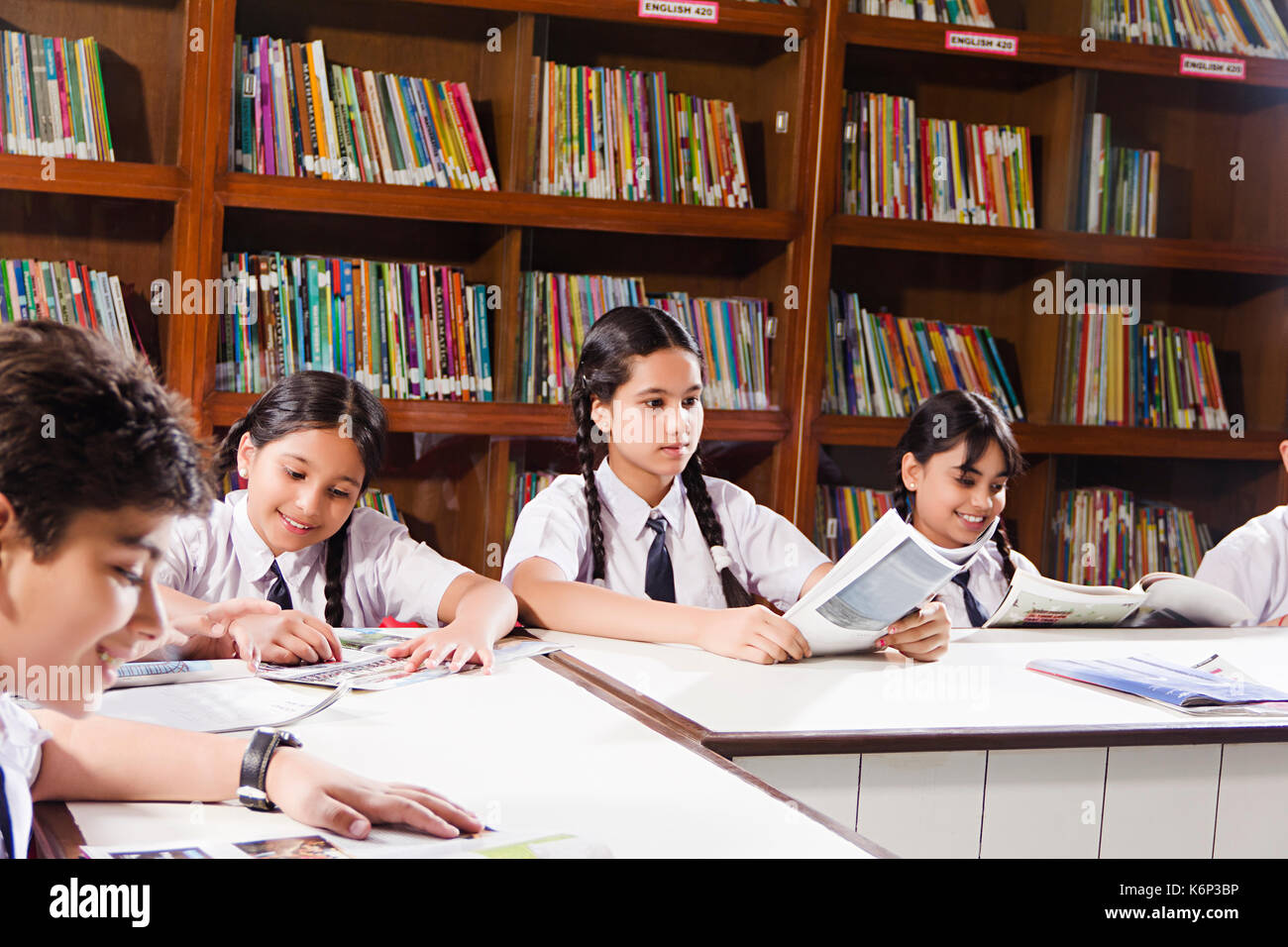 Children learning with books