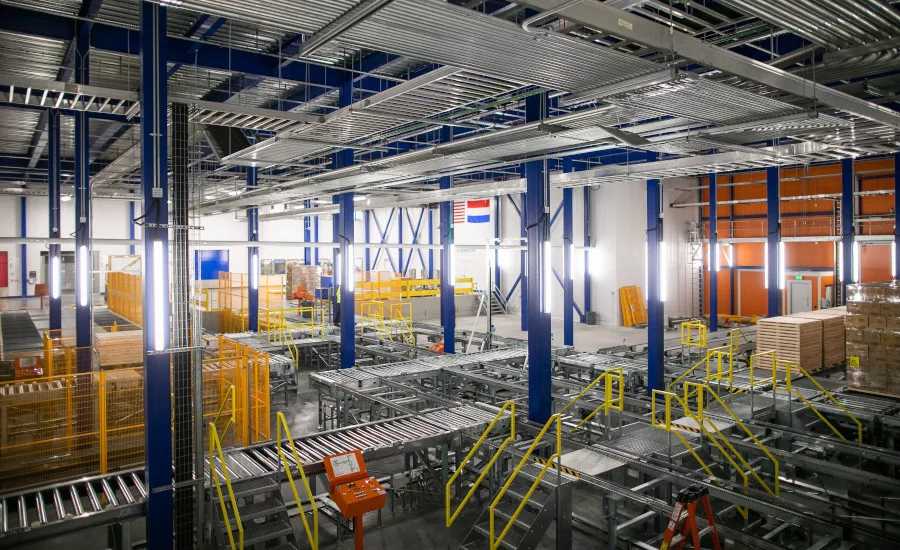 Automated cold storage warehouse for food products