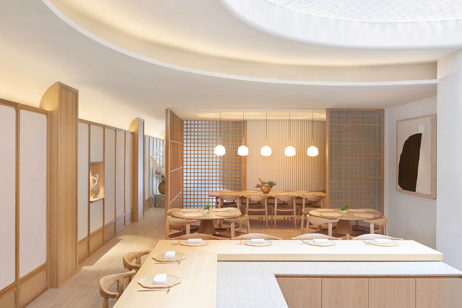 Commercial F&B renovation style interior in Singapore