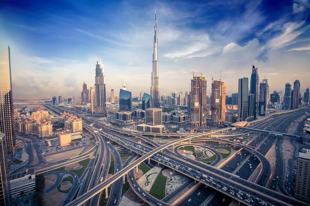 Dubai skyline representing the GCC business gateway