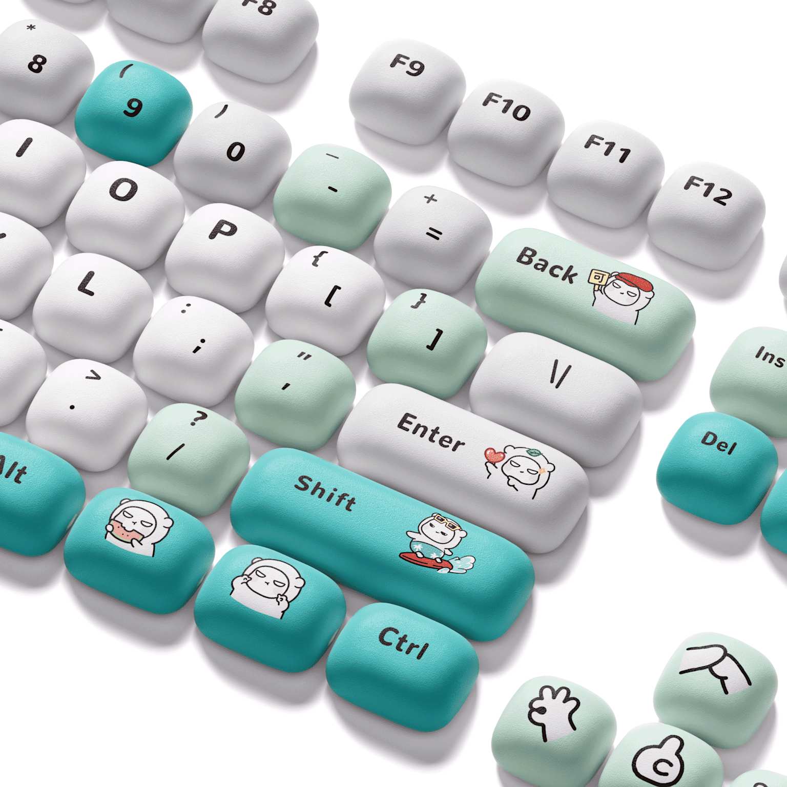Akko Poco Family PBT 5面 Dye-Sub MOG Profile 鍵帽套裝