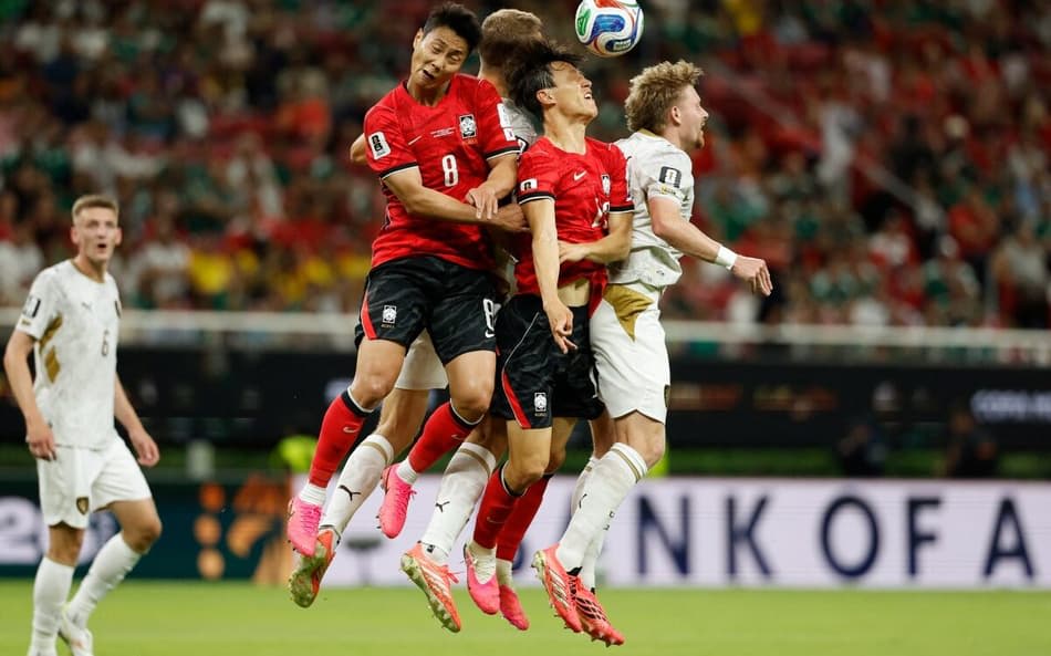 Soccer match action